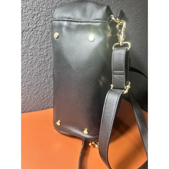 Lily Jade Brittany Convertible Tote Diaper Bag Black Vegan Leather Tassel Travel - Picture 13 of 16